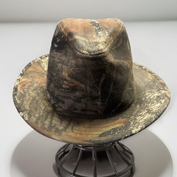 Paramount Outdoors Camouflage Fedora Hat Large Mossy Oak Breakup Cotton / Poly - Picture 4 of 12